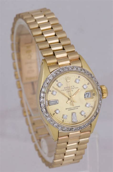 rolex ladies president 6917|rolex presidential diamond bezel.